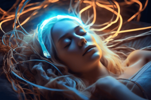 image showcasing psychic phenomena during biofeedback session