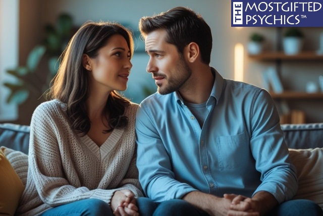 A woman telling her husband she needs personal time