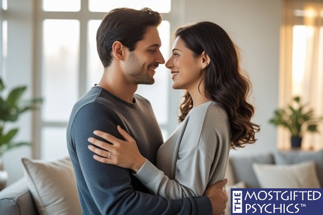 a man and a woman who are physically intimate