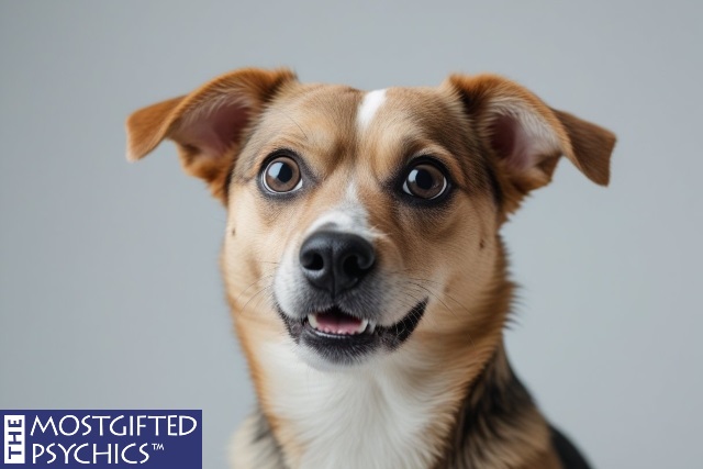 a dog making facial expressions like it's trying to say something